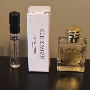 2 designer Perfume samples , used, as pictured